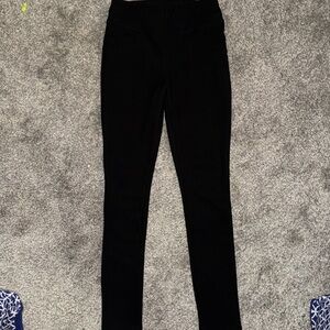 Women's Black High-Rise Leggings - Sleek Stretch Fit